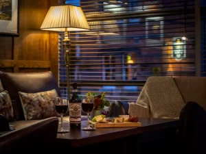 Relax after your trail ride with a glass of wine in your Connemara hotel